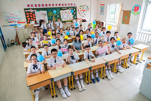 青田小学生毕业季集体照拍摄